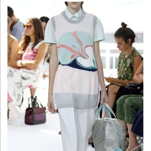 Delpozo Long Intarsia Vest - Like New!